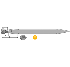 Schwerlastzinken für Lader BRESSEL & LADE 70401030 Nachbau