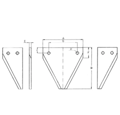 Section dentée pour barre de coupe NEW HOLLAND 80365110 adaptable