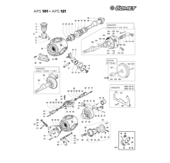 Pièces détachées pour pompe COMET - APS 101 - APS 121 adaptable