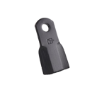 Couteau droit pour broyeur TEHNOS 000694 adaptable - Blacksteel©