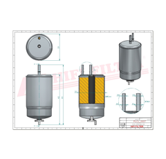 Filtro diesel HIFI FILTER SN70299 Adaptable