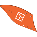 Versoir entier droit pour charrue NAUD 30.23.657D adaptable - Blacksteel©