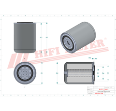 Filtre eau moteur adaptable HIFI FILTER WE2142