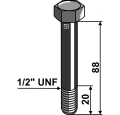 Boulon 1/2''UNF pour broyeur MULAG adaptable - Blacksteel©