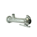 Té 100 mm avec 1 sortie fileté galva ROTO mâle / femelle