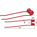 Federzinken für Schwader FELLA 491774 Nachbau  