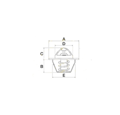 Thermostat pour tracteur MASSEY FERGUSON 1446222M91 adaptable