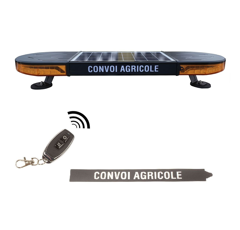 Rampe LED sans fil solaire "Convoi Agricole" magnétique | TECHNI-POWER