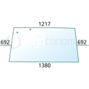 Vitre arrière pour machine agricole FENDT 178810051110 adaptable