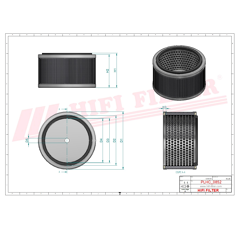 Filtre hydraulique adaptable HIFI FILTER SH59108