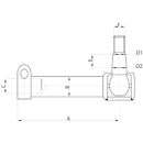 Rotule de direction pour tracteur JOHN DEERE AL68254 adaptable