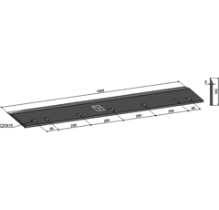 Hoja 1000 mm para rodillo DAL-BO adaptable - BlackSteel©