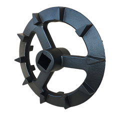 Rueda crosskill Ø 350 mm para rodillo MASCHIO F20020154 adaptable