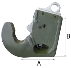 Crochet de bras à souder réversible Ø 56 mm adaptable