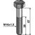 Boulon hexagonal M16 x 1,5 mm pour herse rotative PEGORARO adaptable