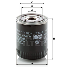 MANN  Ölfilter W93015