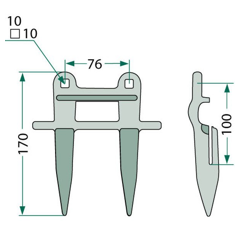 Doppelfinger CASE IH 3160.592.R2 / 3159696R91 - Nachbau