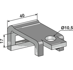 Bride de fixation pour dent 17 mm adaptable - BlackSteel©