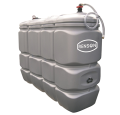 Cuve de stockage fuel PEHD 2000 L pré-équipée - RENSON