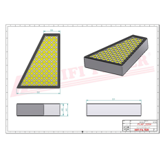 Filtre à air adaptable HIFI FILTER SC50177