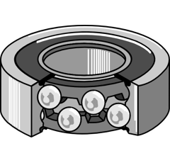 Roulement rainuré à billes 6305 adaptable