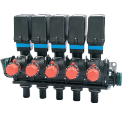 Bloc de 5 vannes électriques - 3 voies ARAG