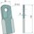 Couteau droit pour broyeur FERRI 0901149 adaptable 