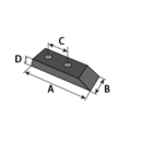 Pointe amovible pour décompacteur KVERNELAND 0102422 adaptable