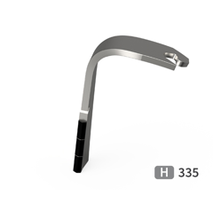 Dent de herse rotative Gauche plaquettes carbure, fixation rapide LEMKEN 3377048 adaptable