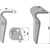 Dent pour herse rotative BREVIGLIERI 88310 adaptable