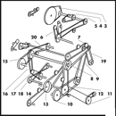Courroie trapézoïdale pour moissonneuse batteuse NEW HOLLAND 80424563 adaptabe