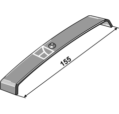 Ressort de sécurité 155 mm pour cultivateur adaptable - NICHOLS
