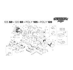 Pièces détachées 105/120 SD pour pompe BERTOLINI