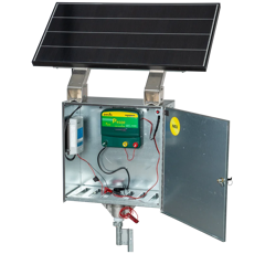 Boitier antivol XL avec électrificateur P4500 - module solaire 110 W - PATURA