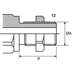 Coupleur rapide 1/2" pour tracteur CASE IH 5152194 adaptable