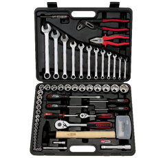 Coffret douilles 1/4 - 1/2 de 88 pièces