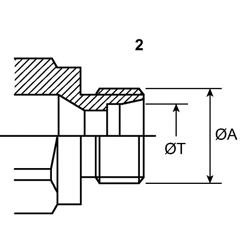Coupleur rapide 1/2" pour tracteur CASE IH 5152194 adaptable