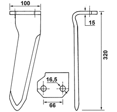 Eggenzinken Durchmesser AGRAM 47-209040 Nachbau
