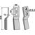 Lame gauche pour Fraise/Rotavator HOWARD 762406 adaptable - 