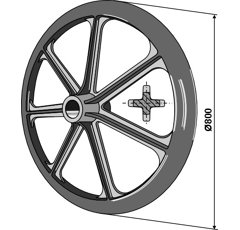 Packerring Ø 800 mm 29° Nachbau  