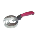 Metallstriegel rund, verstellbar m.Kunststoffgriff