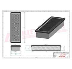 Filtre habitacle adaptable HIFI FILTER SC60089CAG