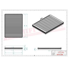 Filtre habitacle adaptable HIFI FILTER SC50346
