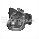 Kugeleinsatz Kugel 80 - W= 330 - S32 - Rockinger - AGCO-Grau