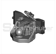 Kugeleinsatz Kugel 80 - W= 330 - S32 - Rockinger - AGCO-Grau