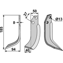 Fräsmesser Links 185 x 50 JNC Nachbau