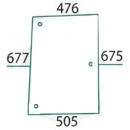 Vitre latérale de cabine pour tracteur STEYR 650885964 adaptable