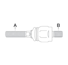 Rotule axiale pour chargeur télescopique MERLO 802917 adaptable