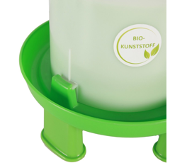 Lot de 4 pieds abreuvoir double cylindre ligne vert - CHICK'A