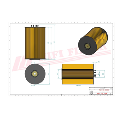 Filtre à gasoil adaptable HIFI FILTER SN70185